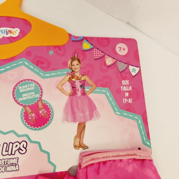 Shopkins‎ Lippy Lips Girls Costume Medium 7-8 – Pink Dress by Disguise - Picture 5 of 5